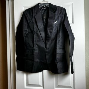 Lars‎ Amadeus Mens Black Single Button Blazer Suit Jacket Sz S New